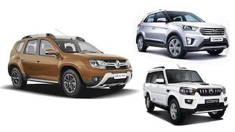 Spec comparo: 2016 Renault Duster vs Hyundai Creta vs Mahindra Scorpio