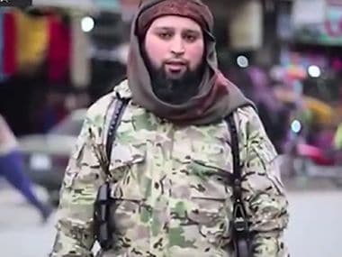 Islamic State executioner Hicham Chaib in the video. Courtesy: YouTube