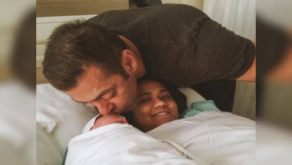 Check this out: Uncle Salman Khan and nephew Ahil click their first picture together