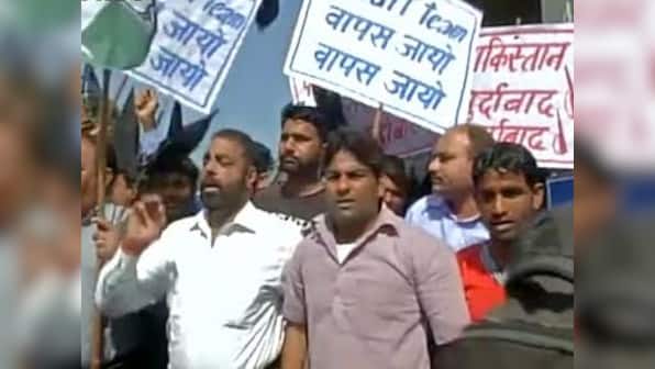Pathankot probe: Congress, AAP protest JIT's visit with black flags near airbase
