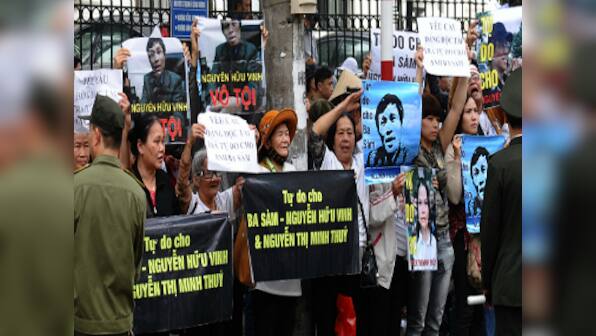 Protests break out in Vietnam after popular blogger goes on trial