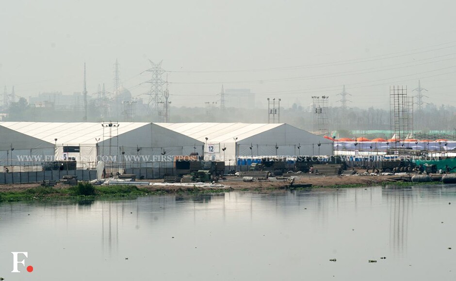 The NGT asked the Art of Living Foundation at the hearing on Tuesday as to why a temporary construction on the ground cannot be considered as a 'construction'. The Foundation replied that eco-friendly materials were used for the construction. Naresh Sharma/Firstpost The NGT asked the Art of Living Foundation at the hearing on Tuesday as to why a temporary construction on the ground cannot be considered as a 'construction'. The Foundation replied that eco-friendly materials were used for the construction. Naresh Sharma/Firstpost