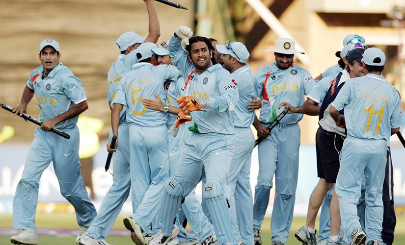 The beginning of the Dhoni era. Getty