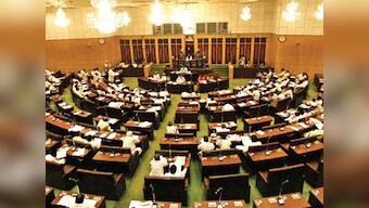 Andhra Assembly drama: Security personnel deny entry to Roja on Speaker's order, YSRC stages sit-in