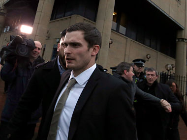 Former England winger Adam Johnson jailed for six years for under-age sex offence Former England winger Adam Johnson jailed for six years for under-age sex offence