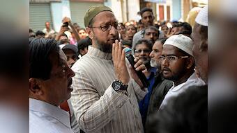 Owaisi speaking the language of Hafiz Saeed: BJP on 'Bharat Mata Ki Jai' row