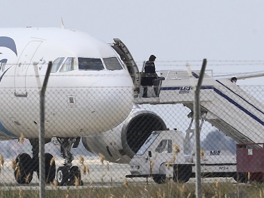 EgyptAir hijacker arrested: With the release of all hostages, standoff ends at Cyprus' Larnaca airport EgyptAir hijacker arrested: With the release of all hostages, standoff ends at Cyprus' Larnaca airport