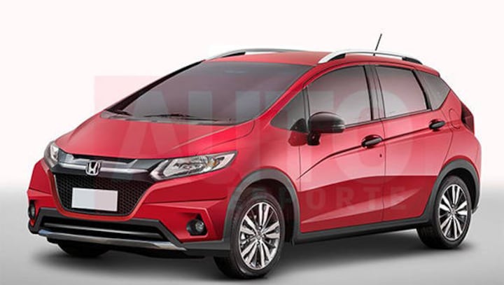 Crossover based on the Honda Jazz rendered