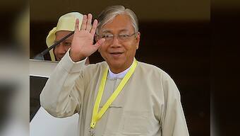 Htin Kyaw becomes Myanmar's first civilian president, but Suu Kyi will call the shots