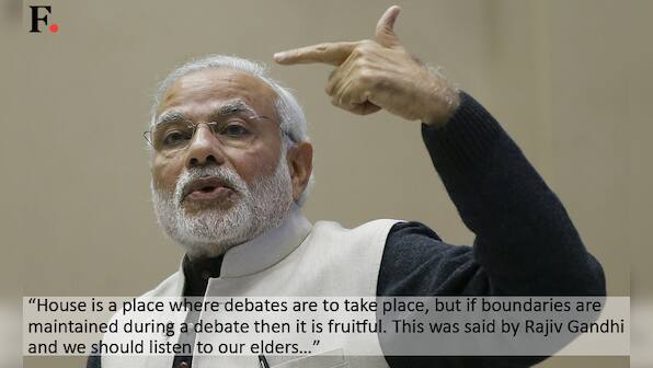 Some grow old, but don't grow up: Modi takes shots at Rahul, Sonia and Congress in Lok Sabha