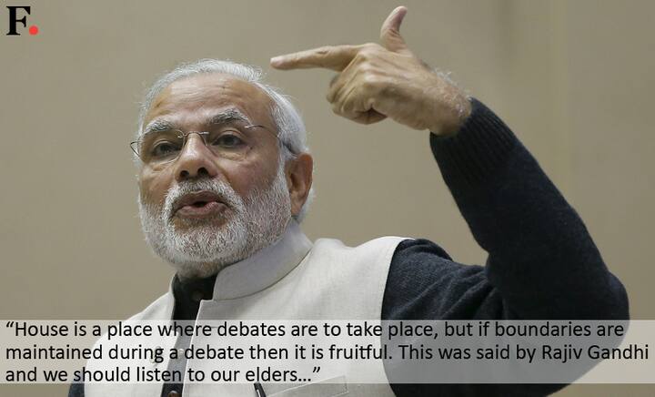 Some grow old, but don't grow up: Modi takes shots at Rahul, Sonia and Congress in Lok Sabha