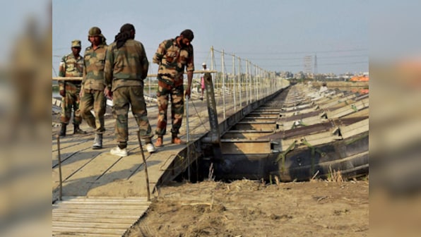 Stage set for massive show by Art of Living on Yamuna floodplains