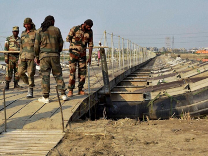 Stage set for massive show by Art of Living on Yamuna floodplains