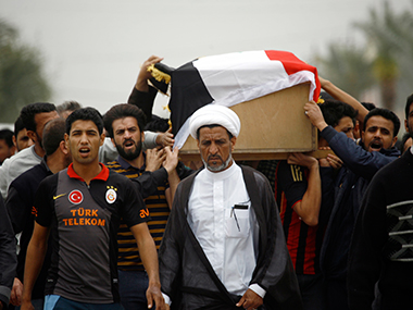 Rest in peace: Iraq buries young victims of football pitch bomb carnage Rest in peace: Iraq buries young victims of football pitch bomb carnage
