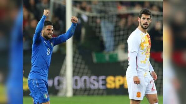 Football friendlies: Italy's Insigne ends De Gea's unbeaten run in Spain draw