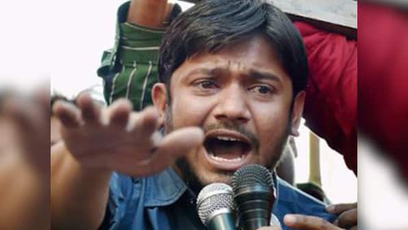 JNU student leader Kanhaiya Kumar faces BJP protests in Vijayawada