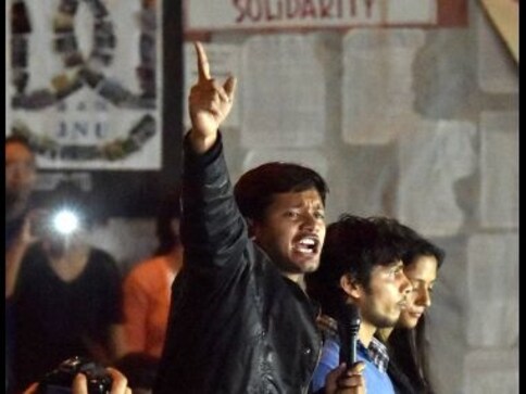 Kanhaiya Kumar leads 'azaadi' march, demands resignation of Smriti Irani Kanhaiya Kumar leads 'azaadi' march, demands resignation of Smriti Irani