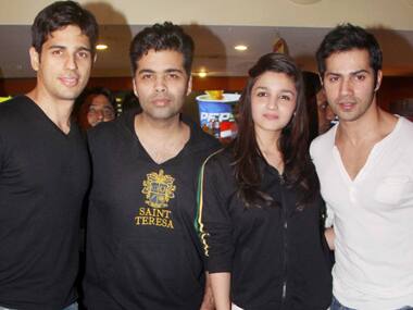 Sidharth Malhotra, Karan Johar, Alia Bhatt and Varun Dhawan. IBN-Live