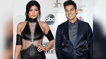 No bad blood: Kylie Jenner and half-brother Rob Kardashian are on good terms