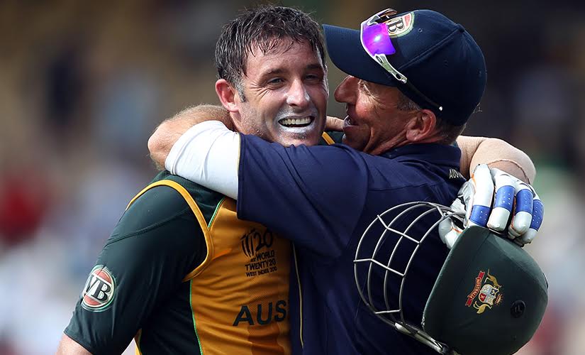 Match-winner Mike Hussey. Getty