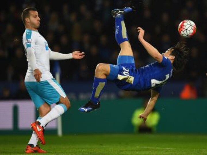 Premier League: Okazaki upstages Rafa Benitez with stunning goal as Leicester reassert lead