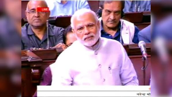 'Death has a blessing, it never gets blamed. Congress is like that': Wit, barbs and poetry mark Modi's speech in RS