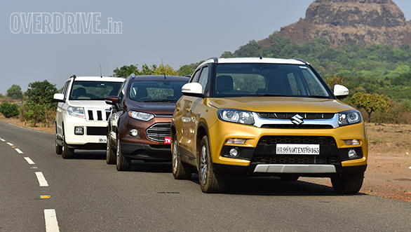 Comparo: Maruti Suzuki Vitara Brezza vs Mahindra TUV300 vs Ford EcoSport Comparo: Maruti Suzuki Vitara Brezza vs Mahindra TUV300 vs Ford EcoSport