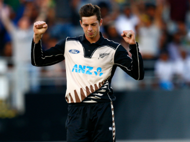 IPL 2018: CSK's Kiwi spinner Mitchell Santner says he is 'happy to bowl to MS Dhoni in nets than in a match' IPL 2018: CSK's Kiwi spinner Mitchell Santner says he is 'happy to bowl to MS Dhoni in nets than in a match'