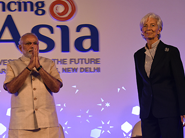 India's star shines bright: IMF chief Christine Lagarde at conference in Delhi India's star shines bright: IMF chief Christine Lagarde at conference in Delhi