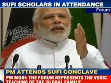 Live: 99 names for Allah, none of them stand for violence, says PM Modi at World Sufi Forum Live: 99 names for Allah, none of them stand for violence, says PM Modi at World Sufi Forum