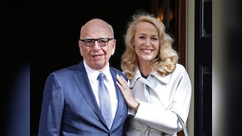 Fourth time plucky: Rupert Murdoch marries Jerry Hall