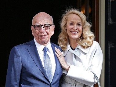 Fourth time plucky: Rupert Murdoch marries Jerry Hall