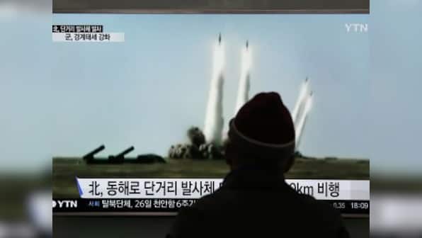 Upping the ante? North Korea fires 5 short-range missiles into sea
