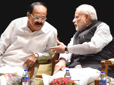 If Modi is the man he says he is, he should throw out Venkaiah Naidu for his cringing sycophancy If Modi is the man he says he is, he should throw out Venkaiah Naidu for his cringing sycophancy