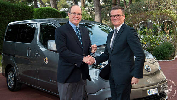 Two zero-emission Nissan e-NV200s delivered to the Palace of Monaco Two zero-emission Nissan e-NV200s delivered to the Palace of Monaco