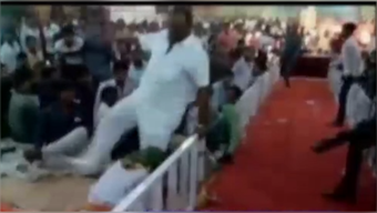 Watch: Gujarat BJP MP Vitthal Radadia attacks old man as victim begs for mercy