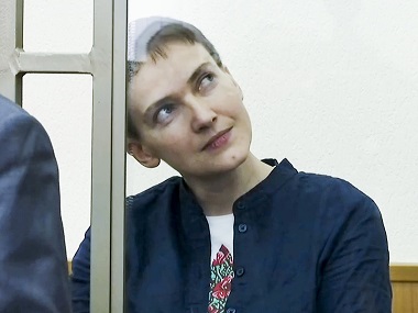 Russian court finds Ukrainian pilot Nadezhda Savchenko guilty of complicity to murder, sentences her to 22 years in jail Russian court finds Ukrainian pilot Nadezhda Savchenko guilty of complicity to murder, sentences her to 22 years in jail