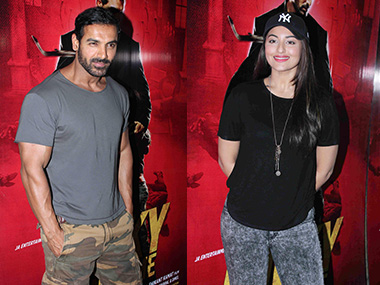 Sonakshi Sinha is fearless, I'm proud of her: John Abraham Sonakshi Sinha is fearless, I'm proud of her: John Abraham