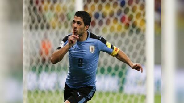 Suarez scores on return, leads Uruguay's fight back against Brazil in World Cup qualifiers