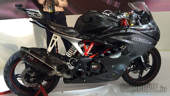 Breaking news: TVS considering a limited-run of production Akula 310s with carbon fibre fairings Breaking news: TVS considering a limited-run of production Akula 310s with carbon fibre fairings