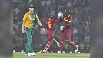 World T20: West Indies make a meal of South Africa's small target before reaching semis; do England a favour