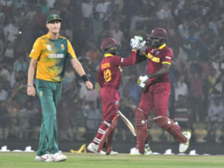 World T20: West Indies make a meal of South Africa's small target before reaching semis; do England a favour World T20: West Indies make a meal of South Africa's small target before reaching semis; do England a favour