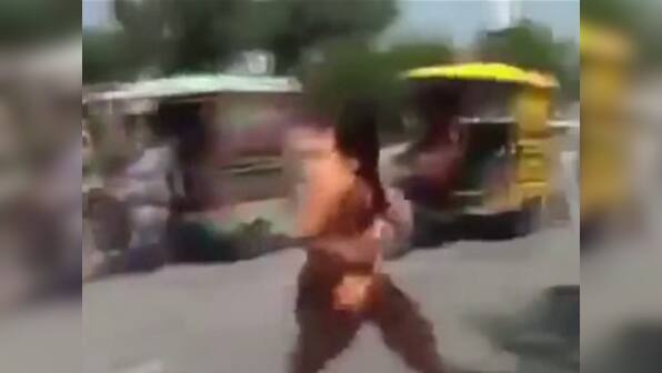 Watch: A Pakistani man is engulfed in flames after his phone battery explodes