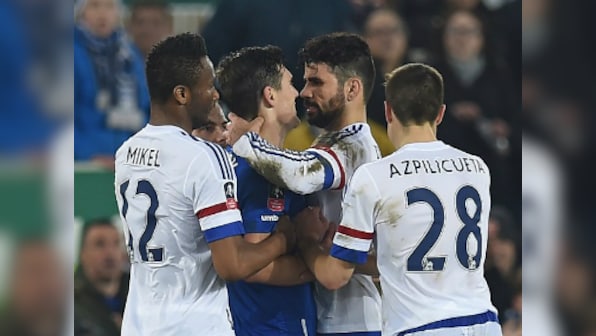Doing a Suarez? Costa denies biting Barry during Everton-Chelsea FA Cup clash