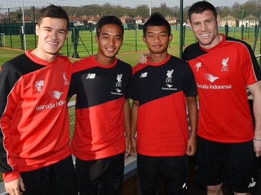 Training among stars: India's young talents Chhangte and Jerry get the Liverpool experience Training among stars: India's young talents Chhangte and Jerry get the Liverpool experience