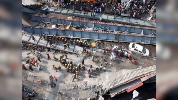 Kolkata flyover collapse: Cops file FIR, seal construction company's office