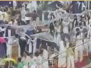 World Culture Festival: Rain plays spoilsport in Sri Sri's mega show World Culture Festival: Rain plays spoilsport in Sri Sri's mega show