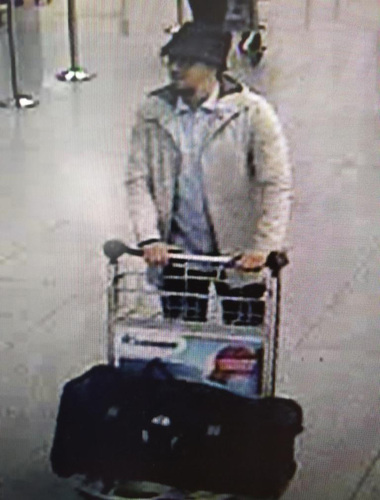 Belgian police issue wanted notice for Brussels attacks suspect - bespectacled, with a goatee beard Belgian police issue wanted notice for Brussels attacks suspect - bespectacled, with a goatee beard