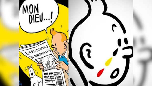 #JeSuisBruxelles: Social media users share crying Tintin in Brussels aftermath