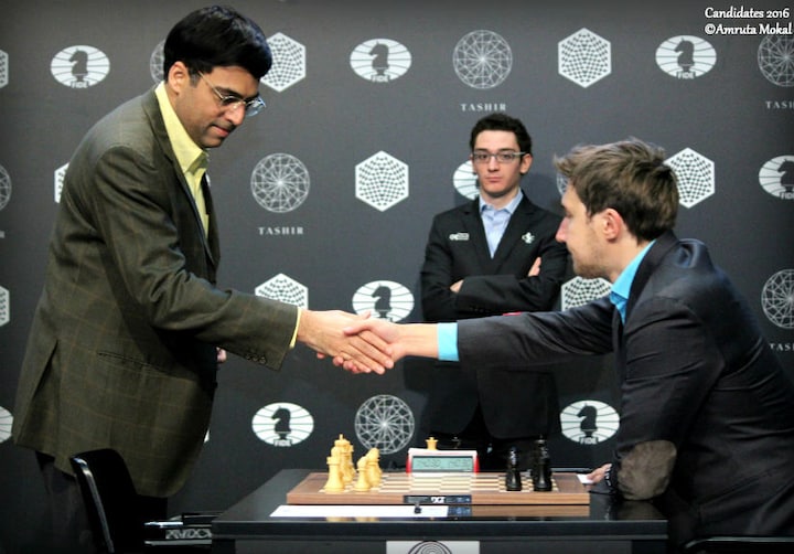 Vishy fights back: Anand beats Karjakin to jump back into joint lead in Candidates Chess